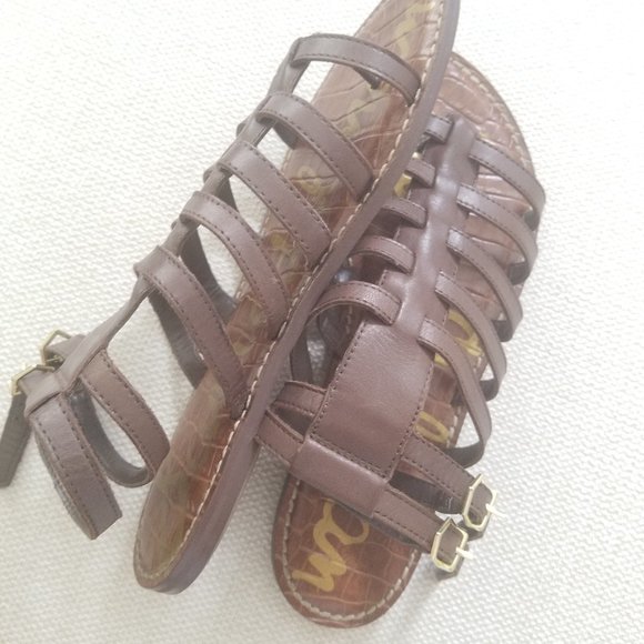 Sam Edelman Women's Dark Brown Gladiator Sandal - Picture 8 of 8